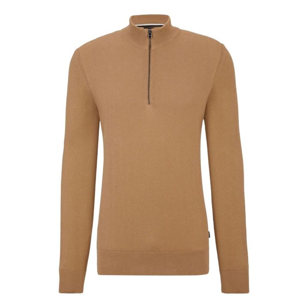 Boss Mens Ebrando-P Knitted Pullover / Beige
